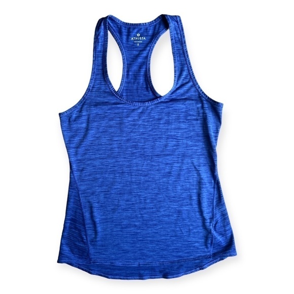 Athleta Tops - Athleta Chi Royal Blue Purple Tint Space Dye Racerback Athletic Tank Top, Small